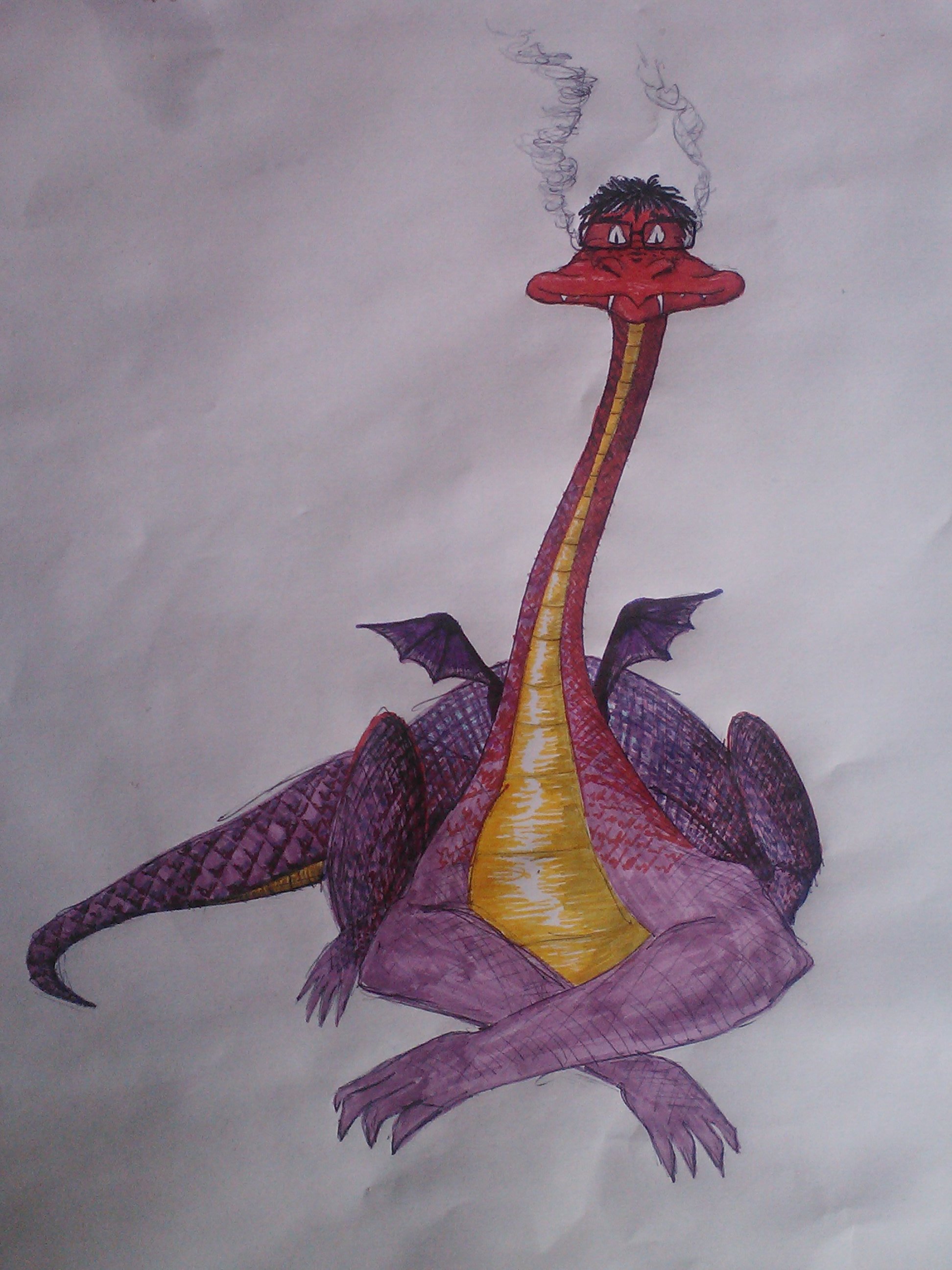 pen and crayon on paper (June 2012)